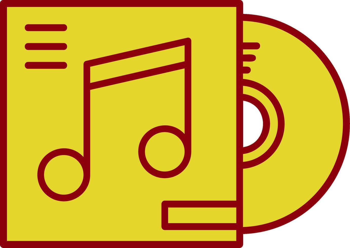 CD omslag årgång ikon vektor