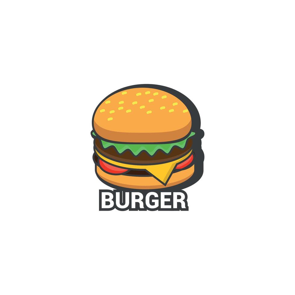 Vektor Illustration von Konzept Burger Design.