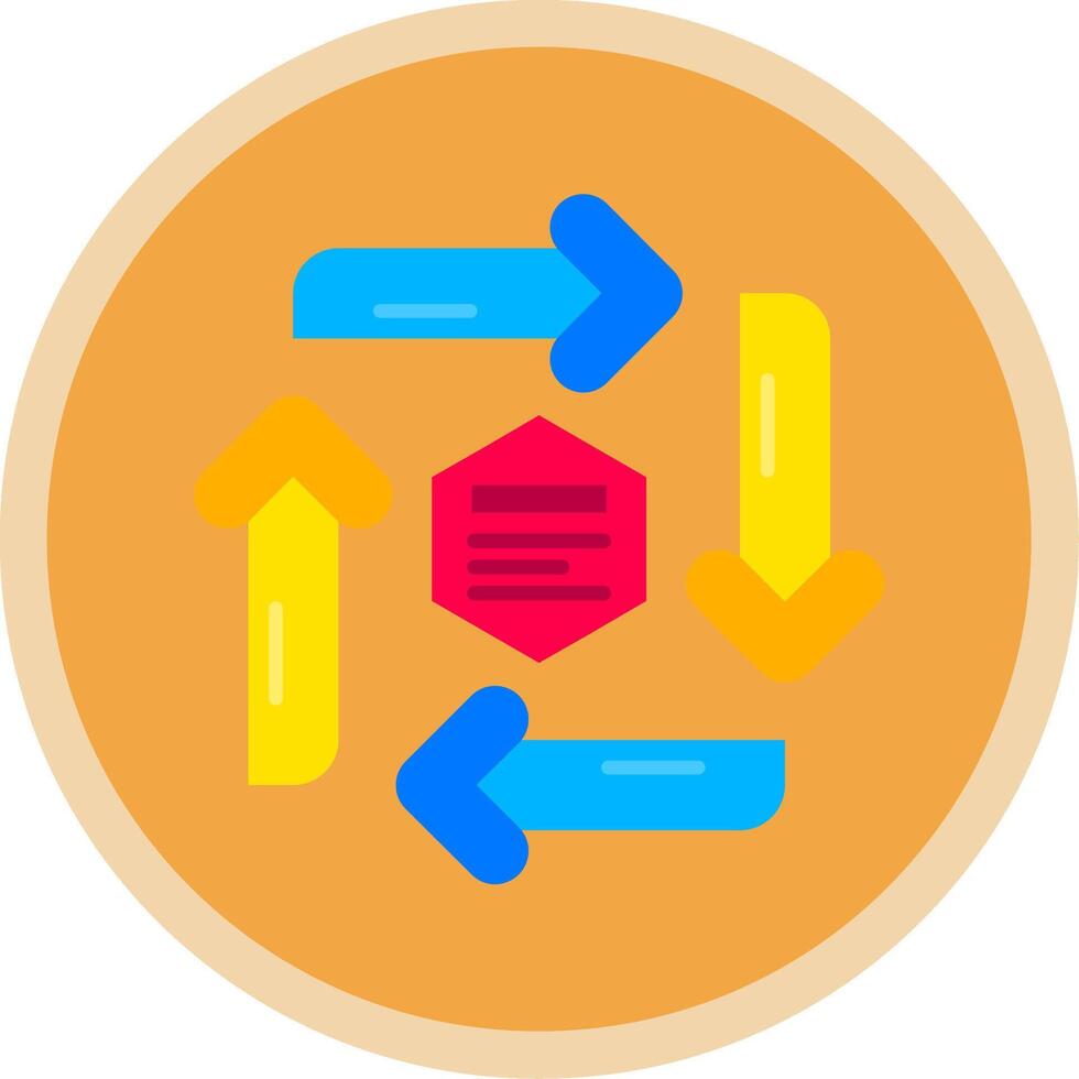 Infografik Elemente eben multi Kreis Symbol vektor