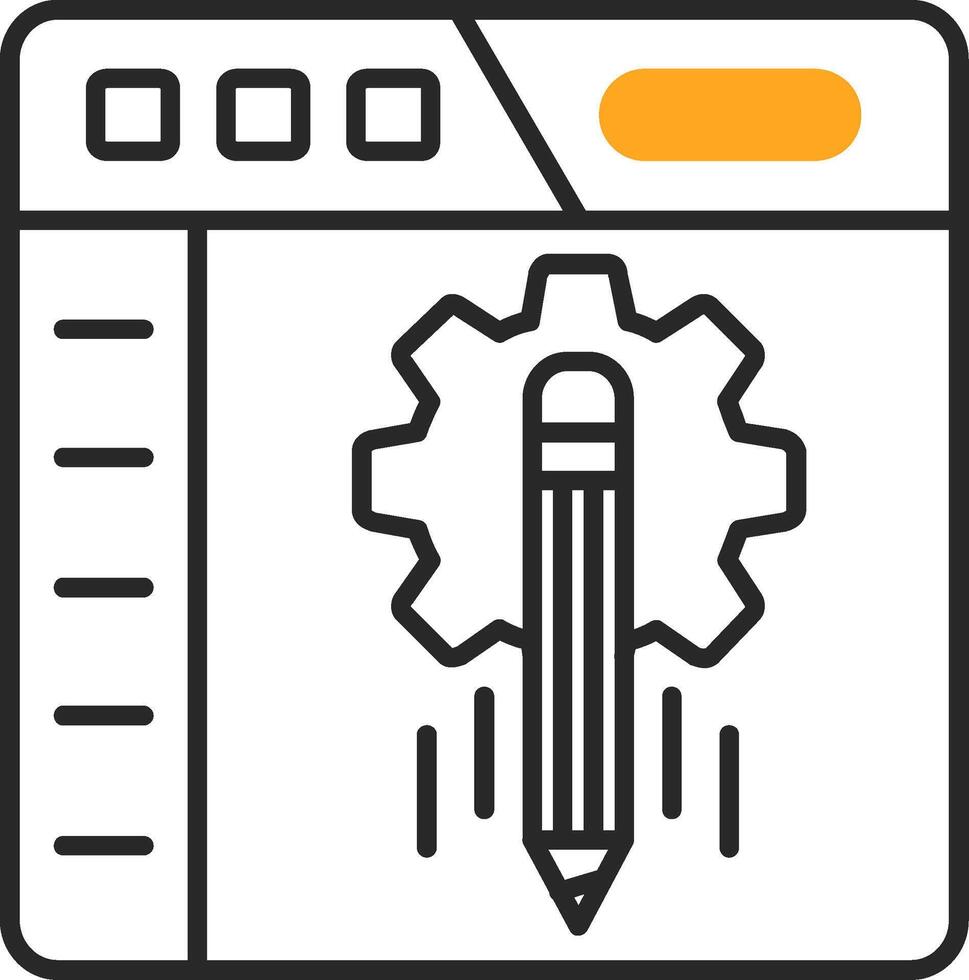 Inhalt Verwaltung gehäutet gefüllt Symbol vektor