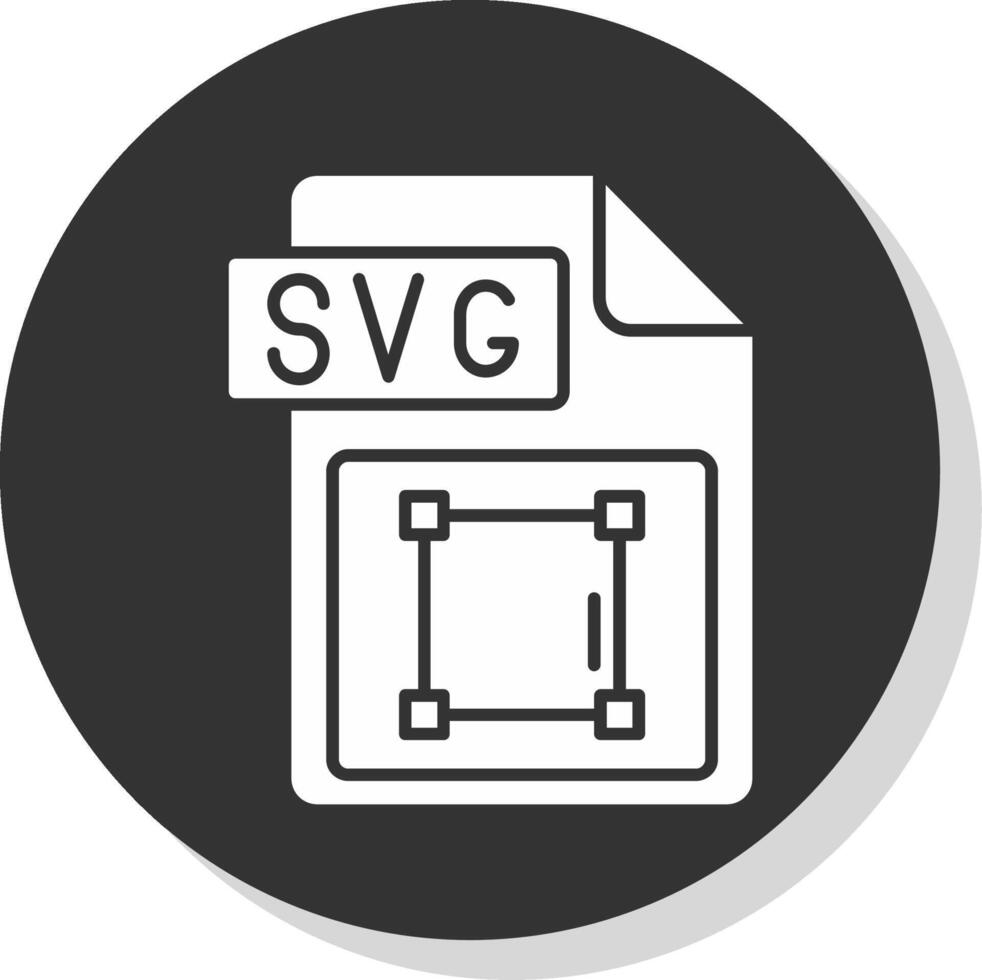 svg Datei Format Glyphe grau Kreis Symbol vektor