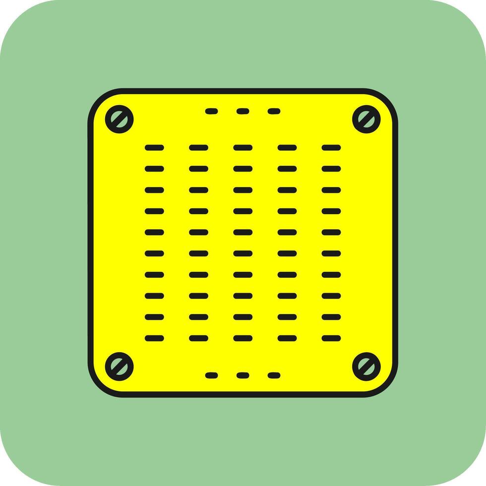 Luft Conditioner gefüllt Gelb Symbol vektor
