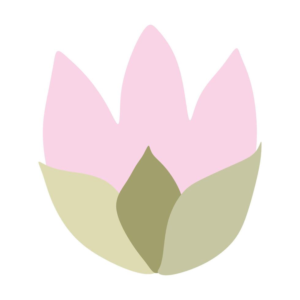 Tulpe Kopf Vektor Illustration. eben Blume Symbol isoliert auf Weiß Hintergrund. Karikatur Design Element zum 8 Marsch. Damen Tag, Valentinsgrüße Tag Karte. Blühen Grafik Kunst, schön und elegant.