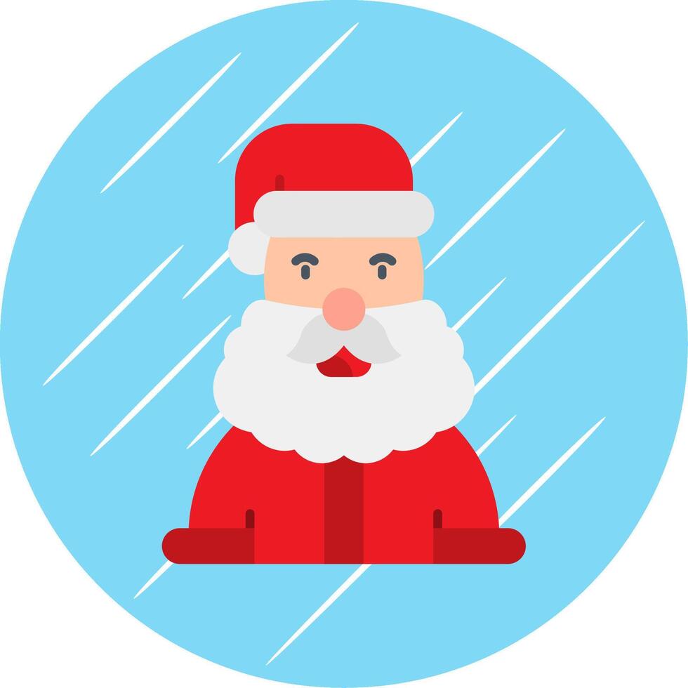 Santa claus eben Blau Kreis Symbol vektor