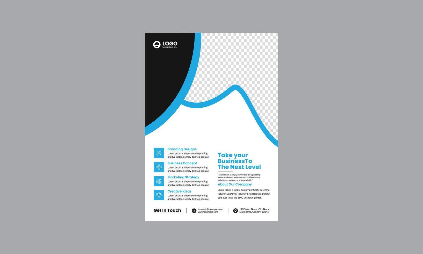 jährlich Bericht Broschüre Flyer Design Vorlage Vektor, Flugblatt, Präsentation Buch Startseite Vorlagen, Layout im a4 Größe vektor