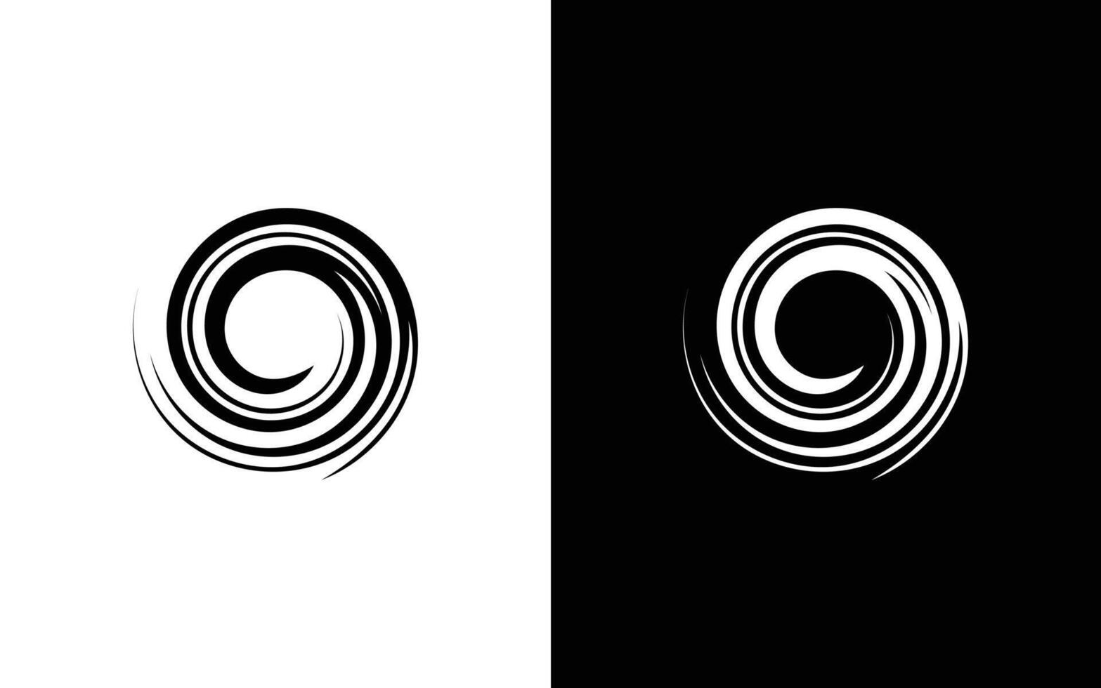 minimalistisch Brief Ö Twist Vektor Logo. modern Spiral- Vektor Logo. abstrakt Spiral.