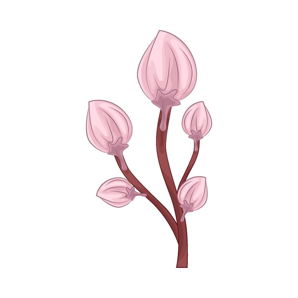 illustration av körsbär blomma vektor