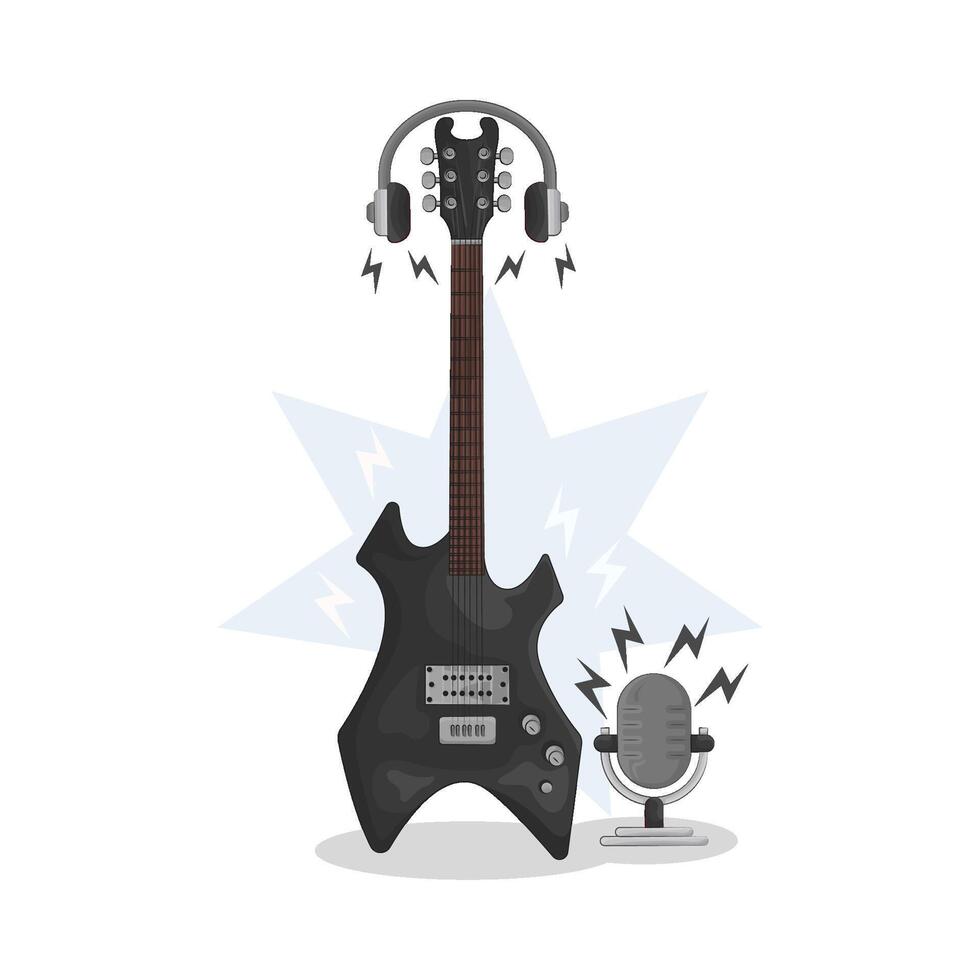 Illustration von elektrisch Gitarre vektor
