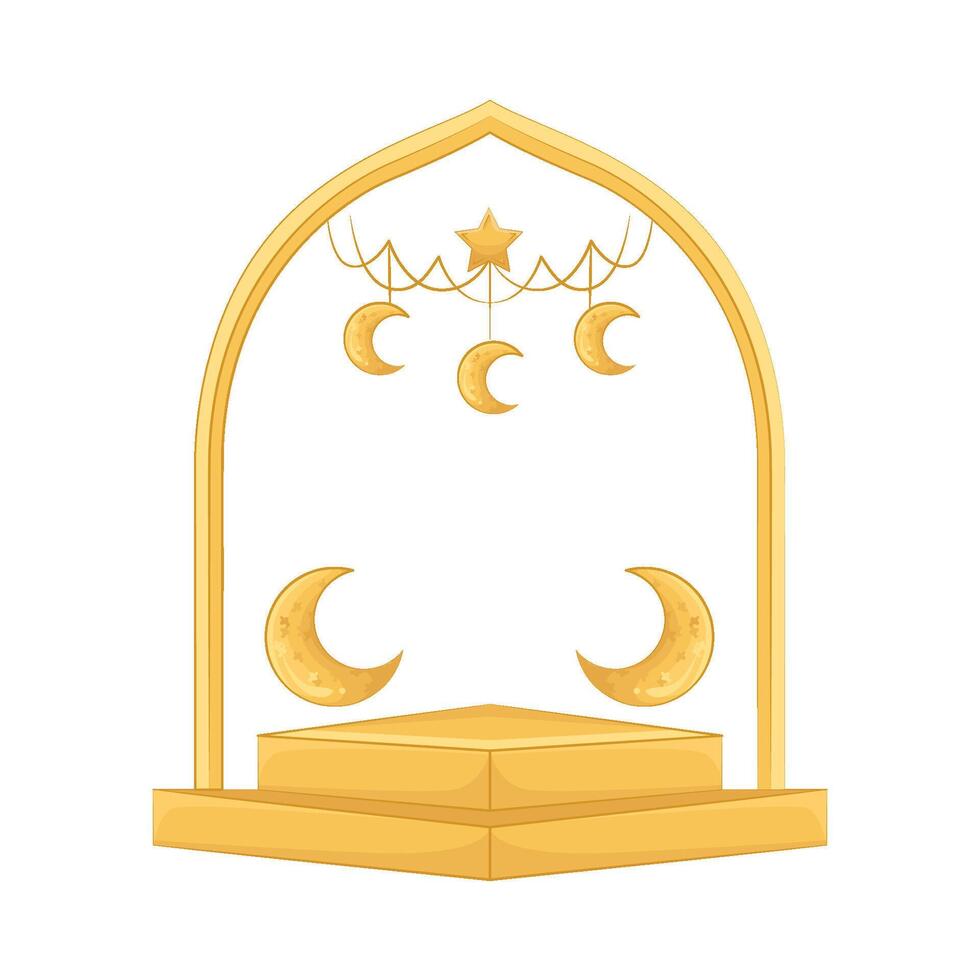 Illustration von Ramadan Rahmen vektor