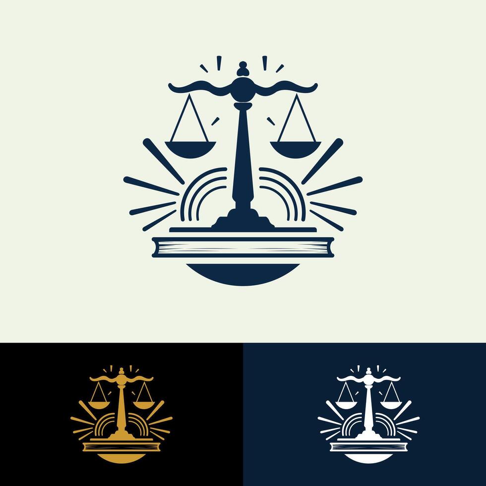einfach Gesetz Feste Logo Symbol Vektor Konzept Design