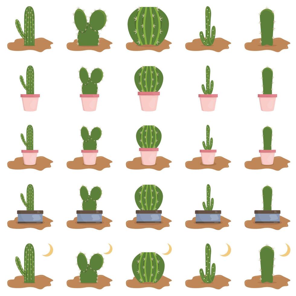 illustration av kaktus packa vektor