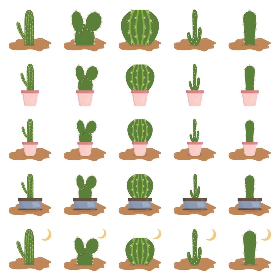 Illustration von Kaktus Pack vektor