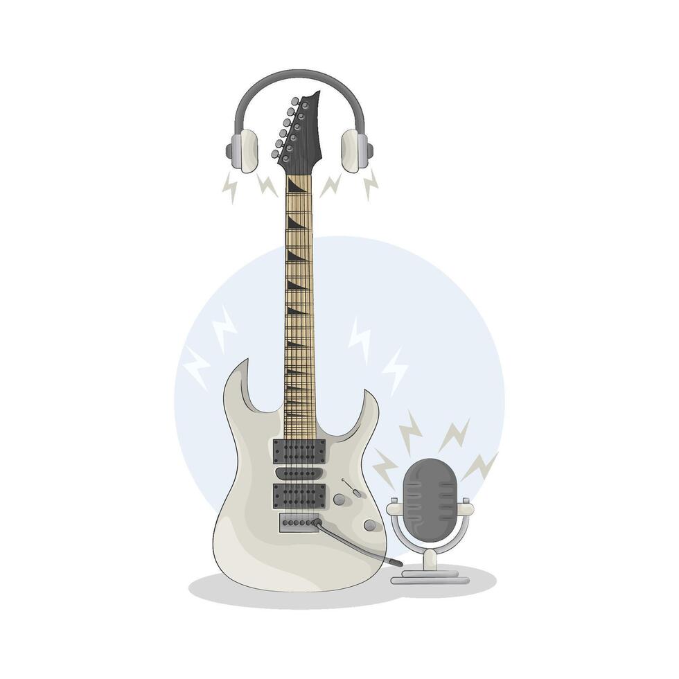 Illustration von elektrisch Gitarre vektor