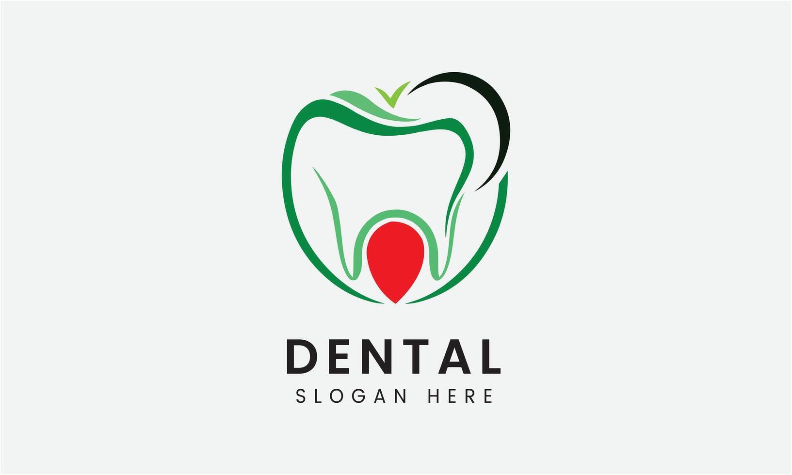 ai generiert Dental Zähne Mund Gesundheit medizinisch Logo Symbol Vektor Design Vorlage