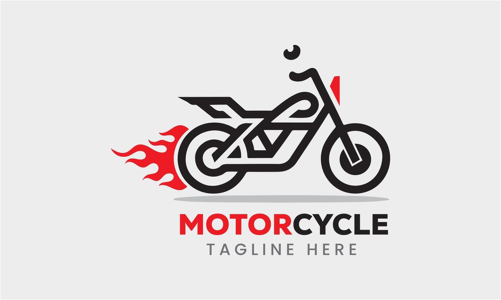 ai generiert Motorrad Motorrad Symbol Vektor Logo Design minimalistisch Vorlage