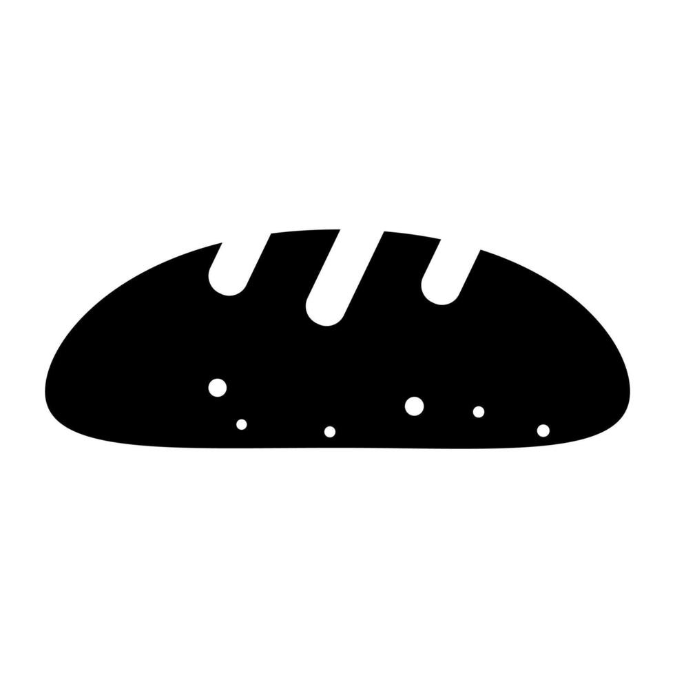 bröd, bulle, limpa, bageri logotyp design i en minimalistisk stil. snabb mat ikon. vektor illustration.