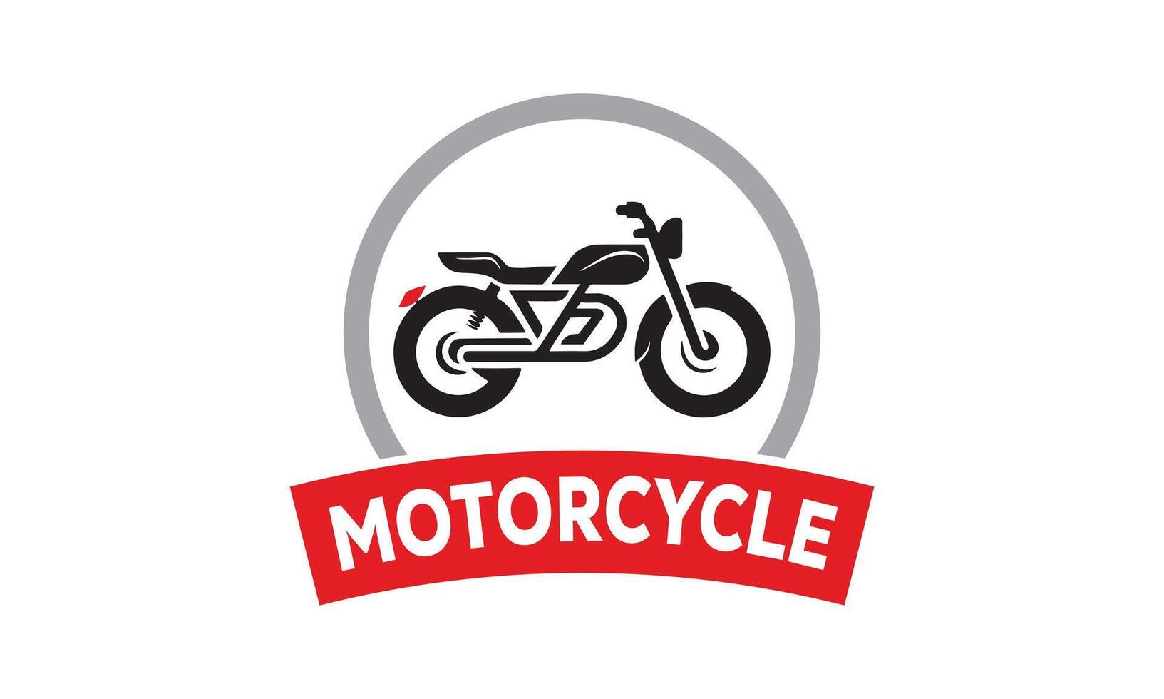 ai generiert Motorrad Motorrad Symbol Vektor Logo Design minimalistisch Vorlage