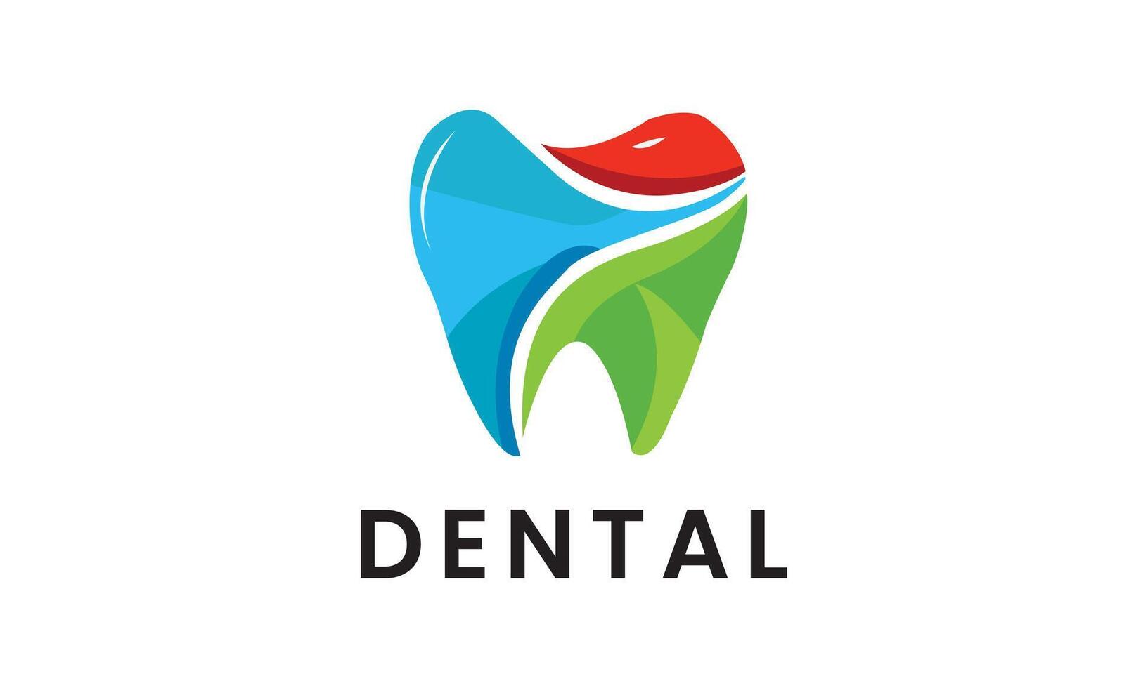 ai genererad dental tänder mun hälsa medicinsk logotyp ikon vektor design mall