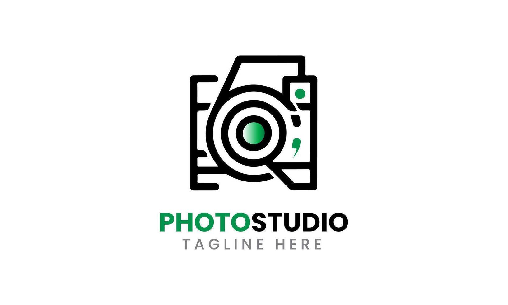 ai generiert Foto Studio Kamera Symbol Film Linse Licht Vektor Logo modern minimalistisch einzigartig Studio Vorlage