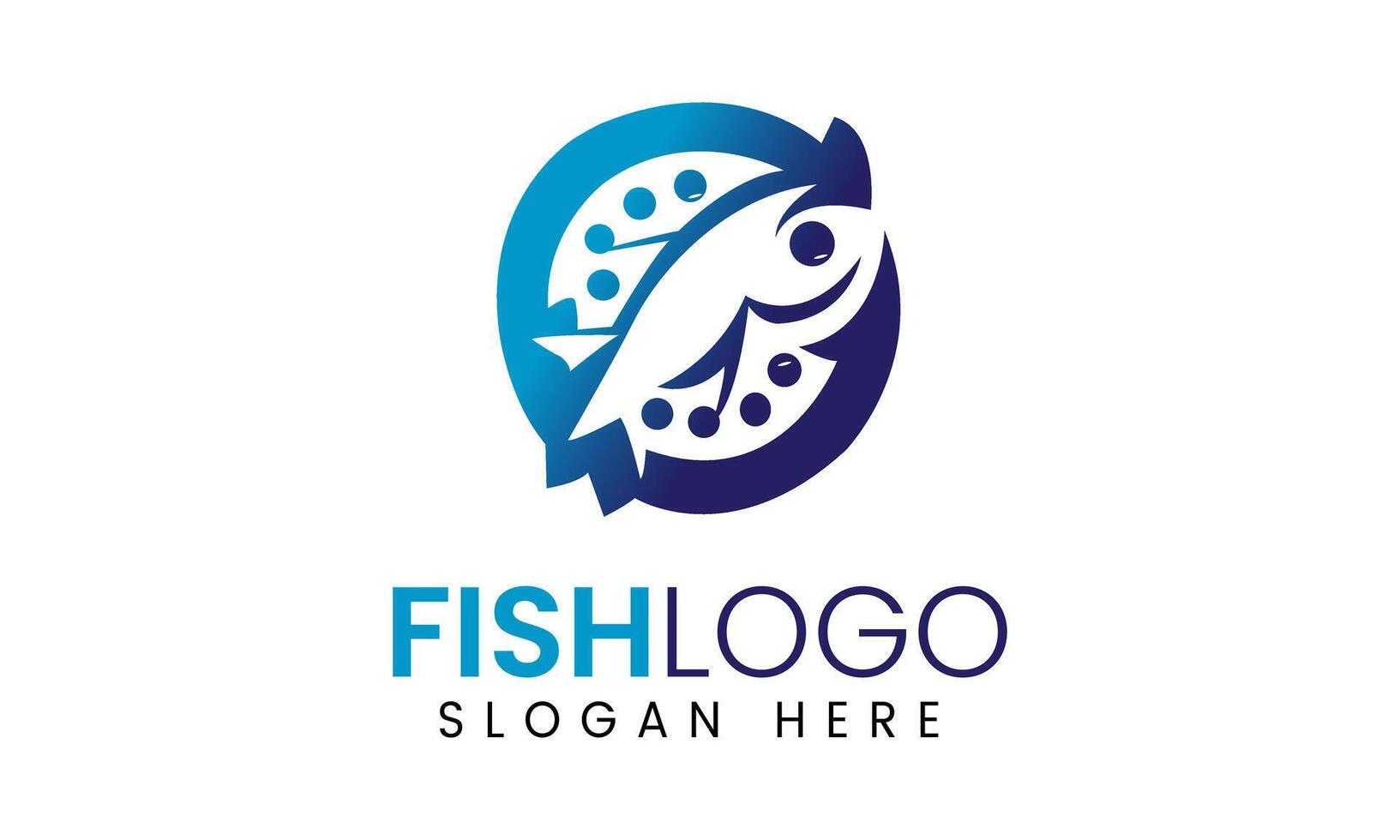 ai generiert Fisch Restaurant Essen Logo Design Vektor Symbol Vorlage