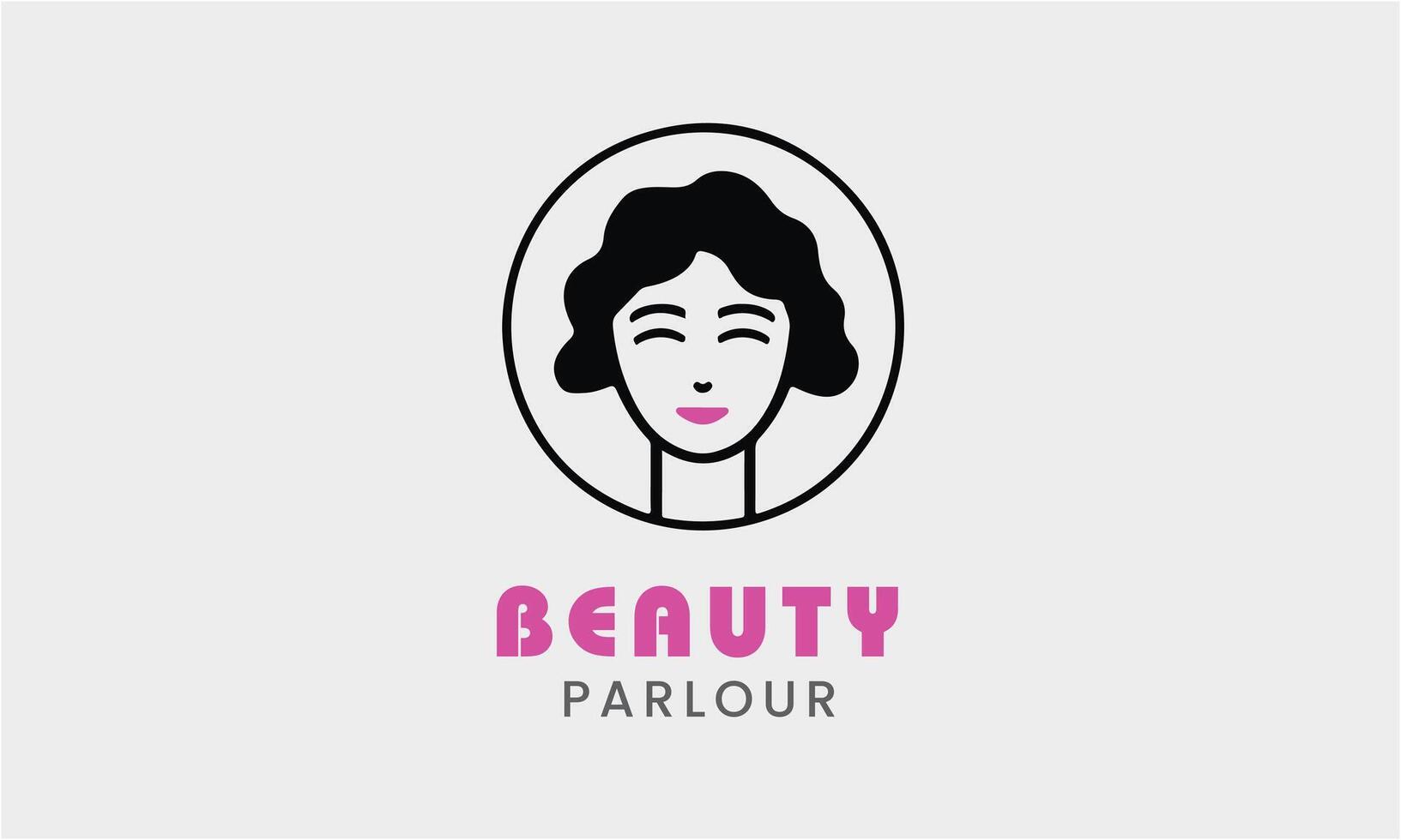 ai generiert Dame Salon Schönheit Gesicht Mode Spa Frau Logo Design Vektor