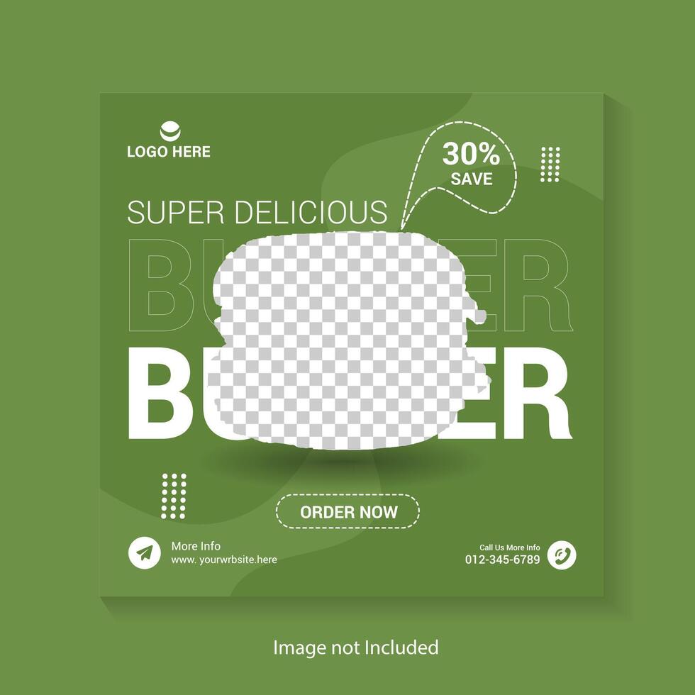 burger media posta design mall vektor