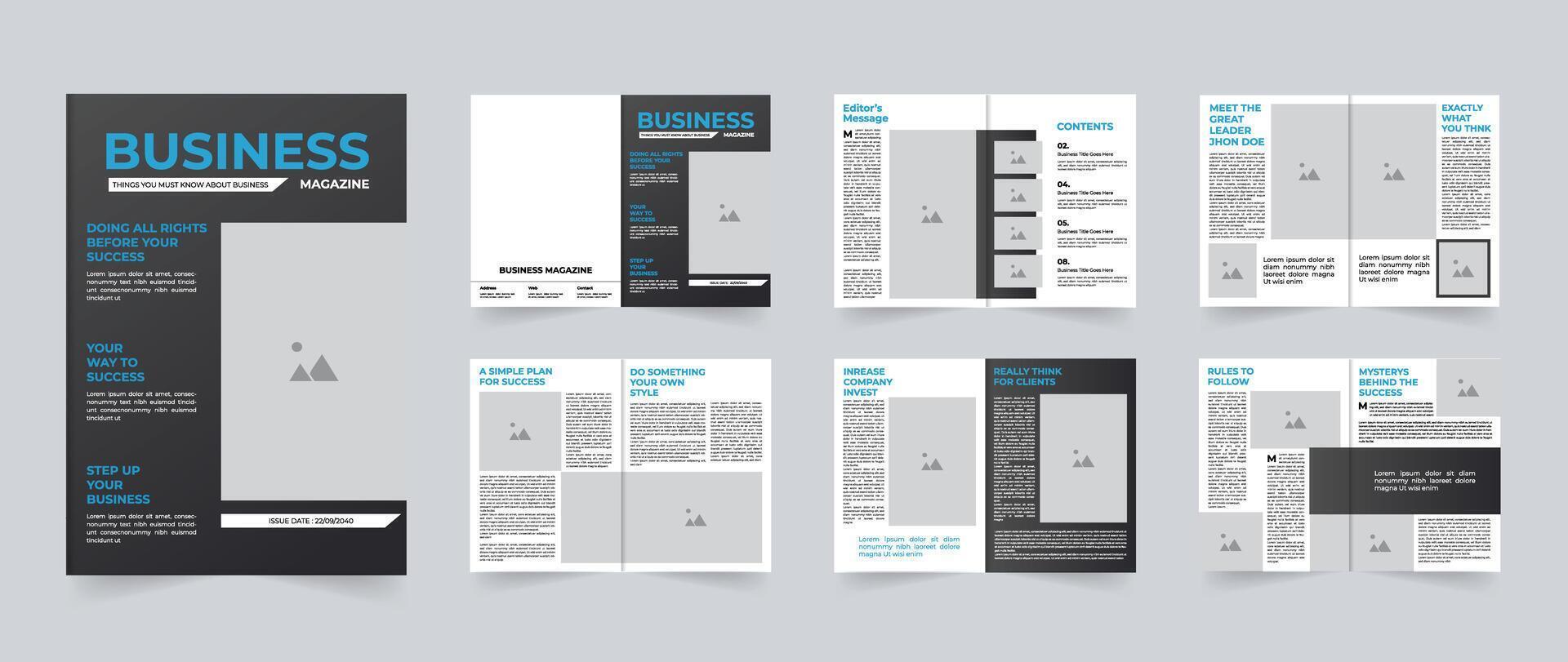 modern och rena företag tidskrift mall design eller företags- företag tidskrift layout design vektor