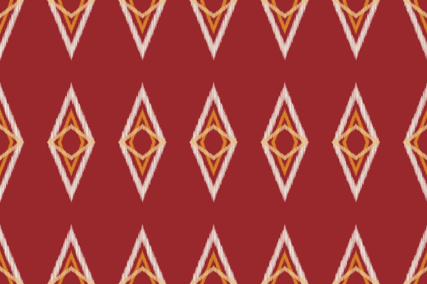 traditionell ethnisch Ikat Motiv Stoff Muster geometrisch Stil.afrikanisch Ikat Stickerei ethnisch orientalisch Muster rot Hintergrund Hintergrund. abstrakt, Vektor, Illustration. Textur, Rahmen, Dekoration. vektor