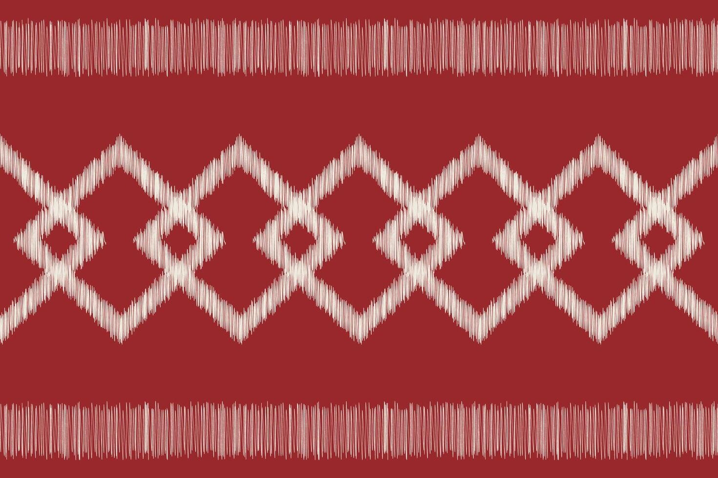 traditionell ethnisch Ikat Motiv Stoff Muster geometrisch Stil.afrikanisch Ikat Stickerei ethnisch orientalisch Muster rot Hintergrund Hintergrund. abstrakt, Vektor, Illustration. Textur, Rahmen, Dekoration. vektor