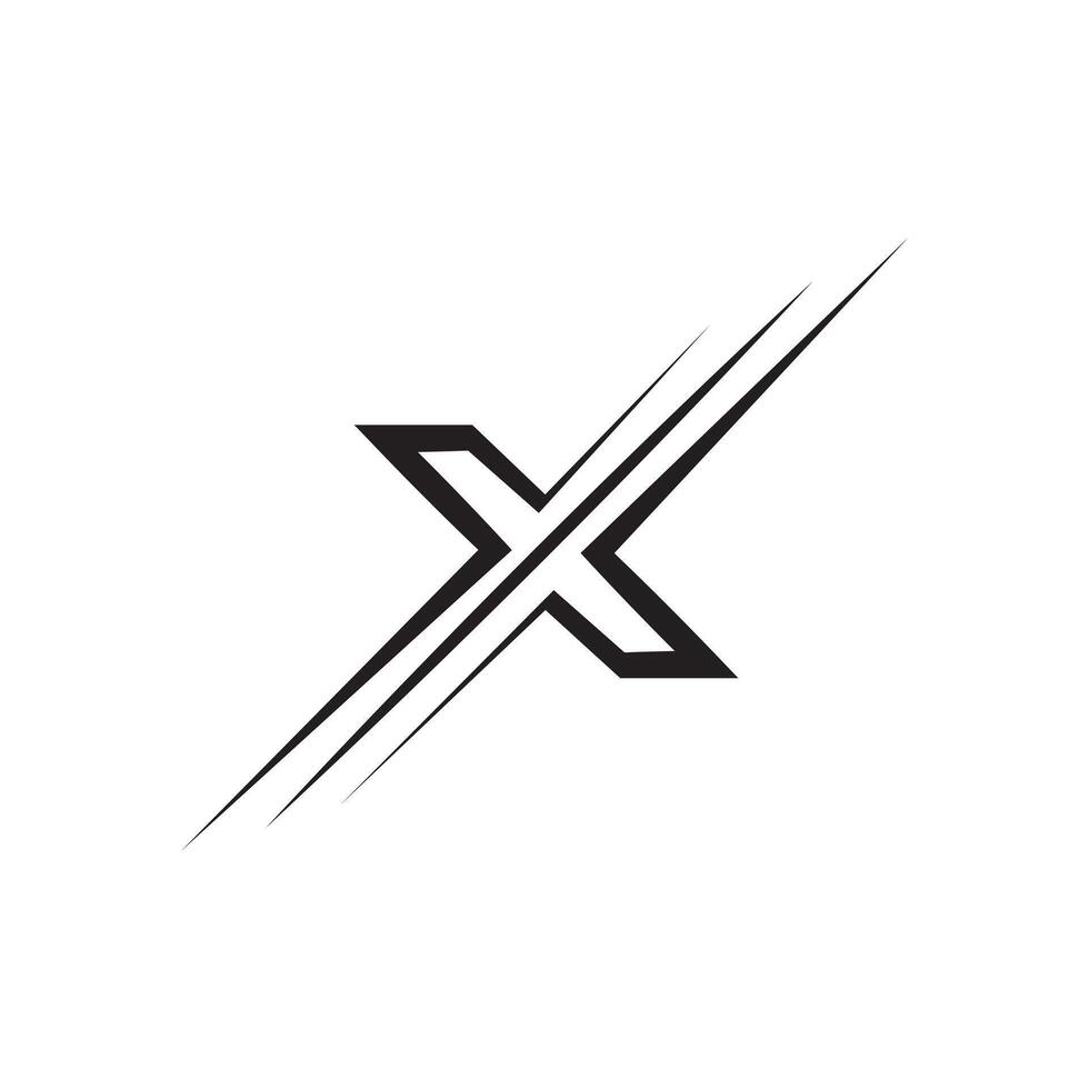 modern brev x kreativ unik ny form eleganta branding logotyp design vektor
