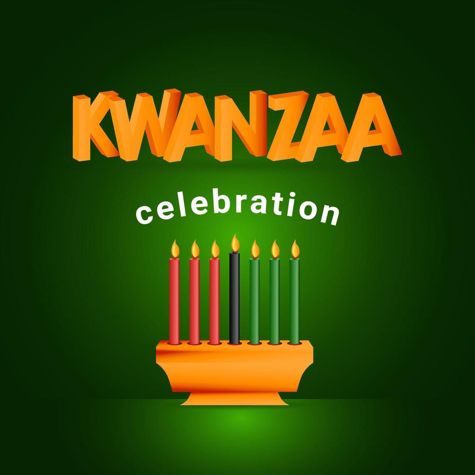 kwanzaa fira design vektor