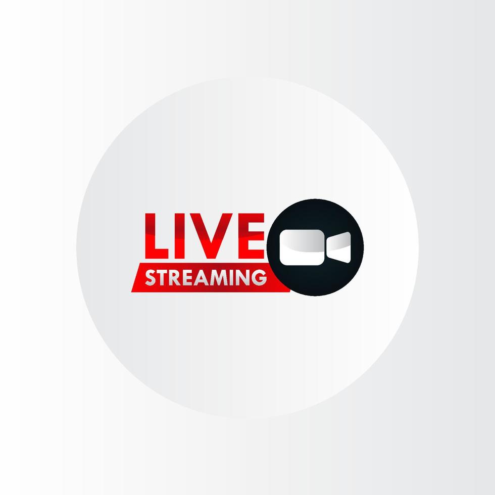 live streaming design vektor