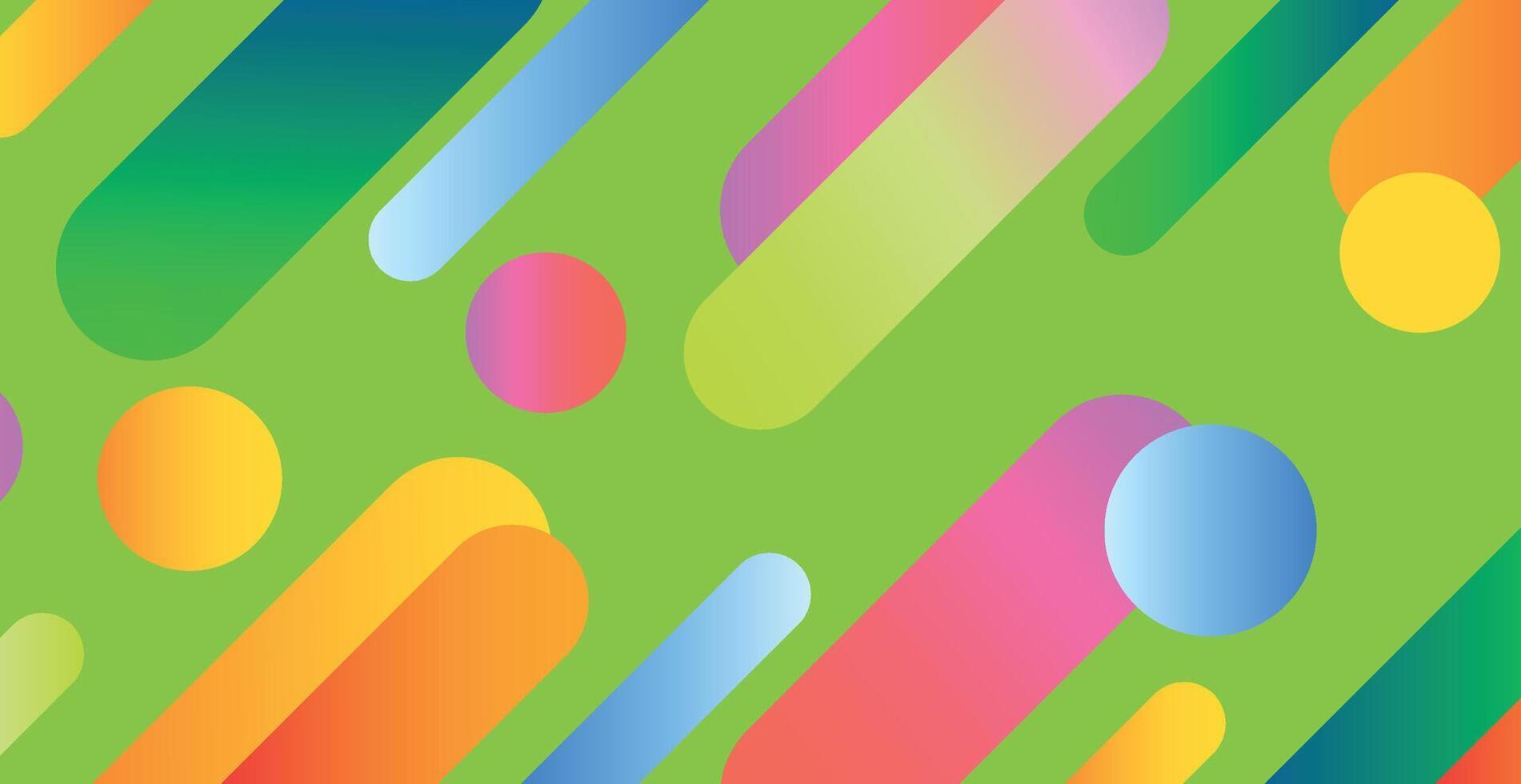 färgglada mångfärgade panoramautsikt abstrakt bakgrund från olika geometriska former - vektor