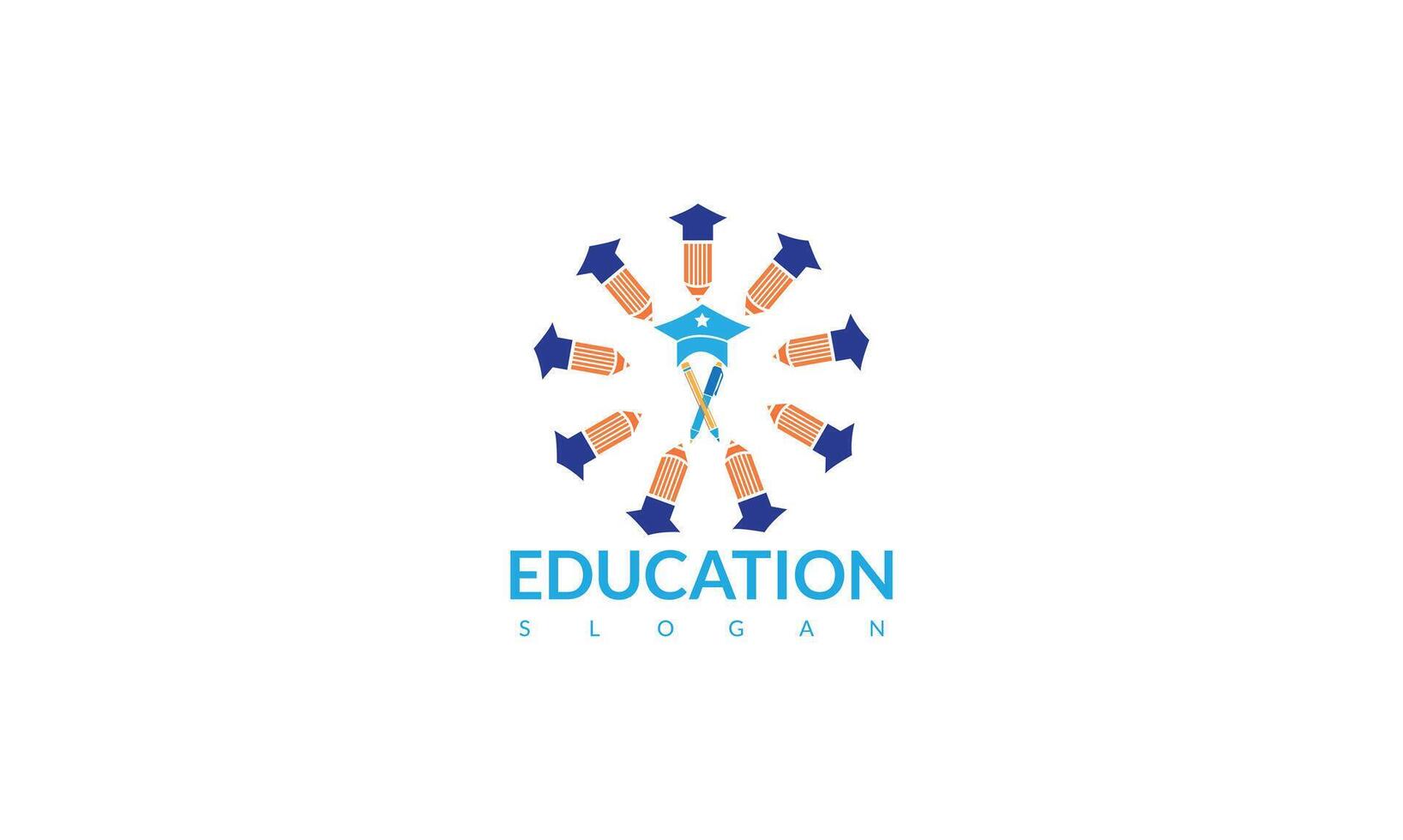 Bildung Logo Symbol. modern Logo Design mit Buch Symbol und wirtschaftlich Diagramm vektor