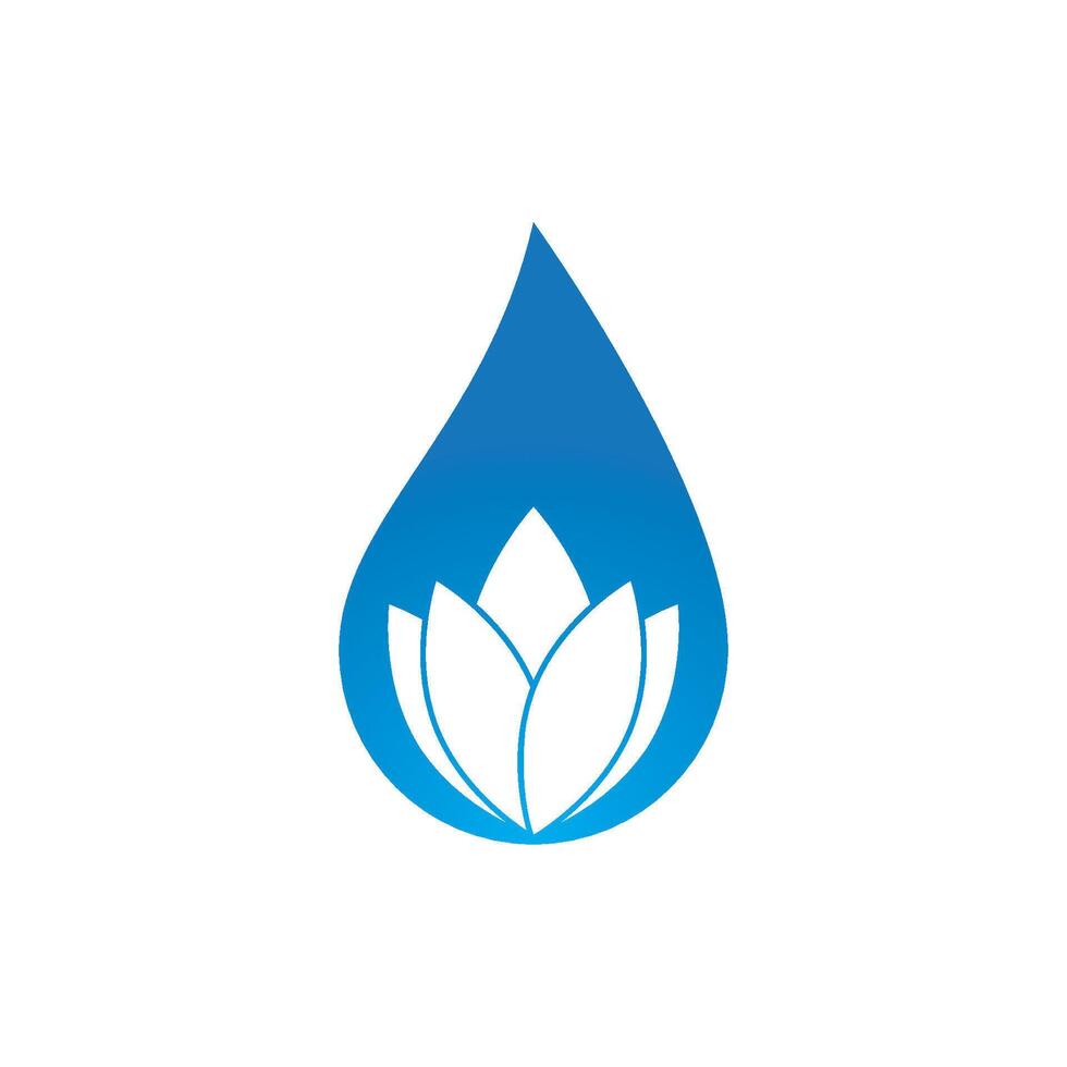 Wassertropfen-Logo vektor