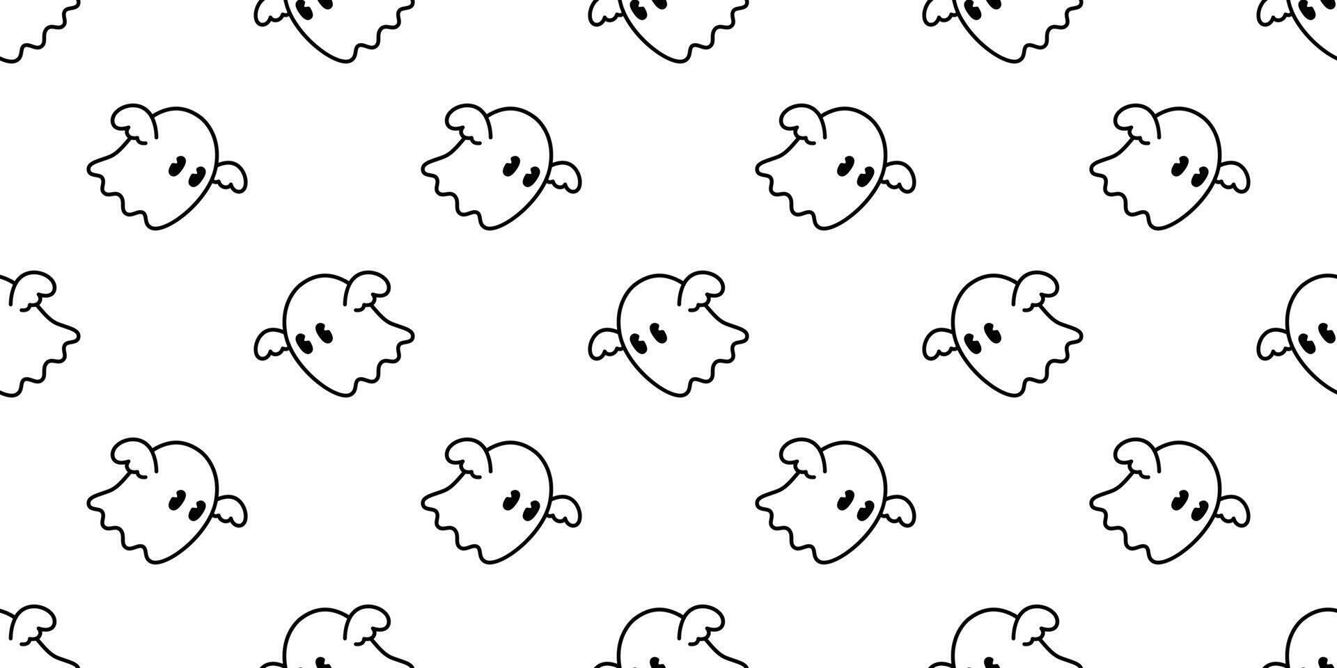 spöke sömlös mönster halloween läskigt tecknad serie vektor fladdermus vinge bricka bakgrund upprepa tapet scarf isolerat ondska jäkel klotter illustration gåva slå in papper design