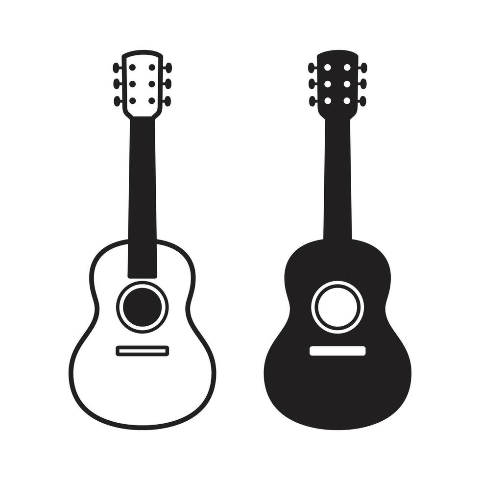 gitarr vektor bas ukulele ikon logotyp symbol musik tecknad serie karaktär grafisk illustration klotter design