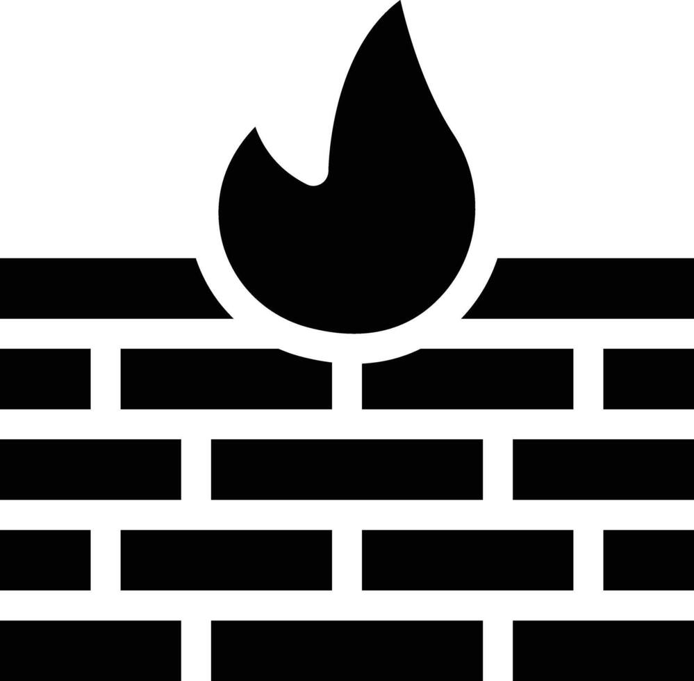 Firewall-Vektor-Symbol vektor