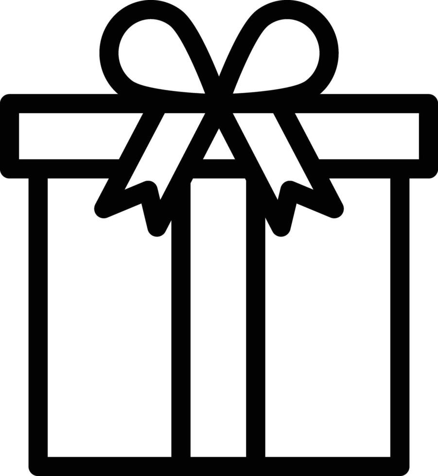 Geschenkbox-Vektorsymbol vektor