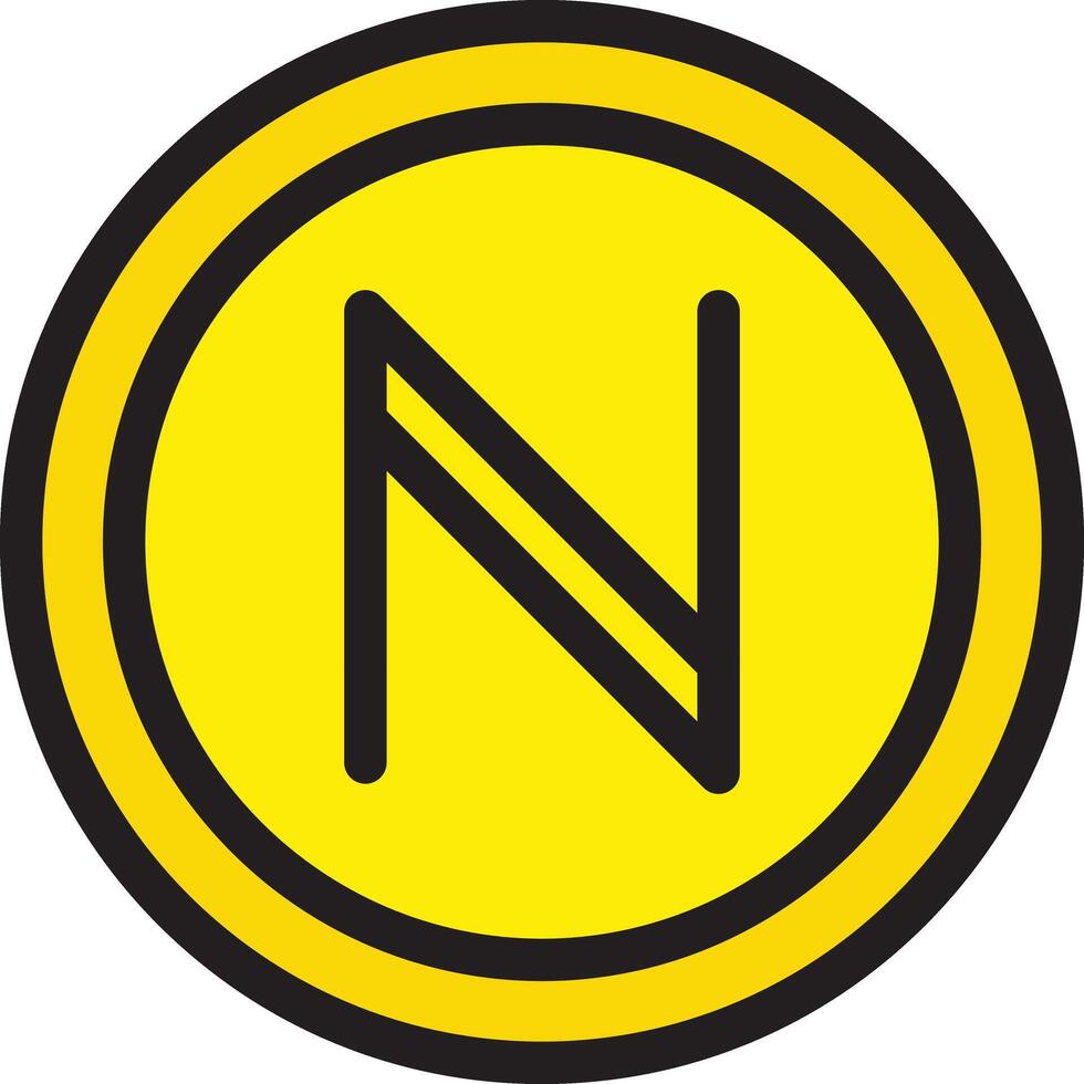 Namensmünze Vektor Symbol