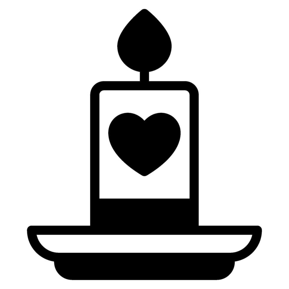 Kerzen Hochzeit Symbol Illustration vektor