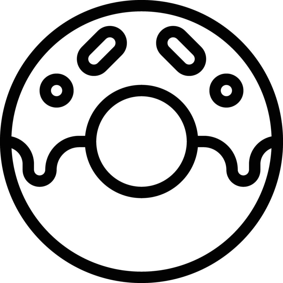 Donut-Vektor-Symbol vektor