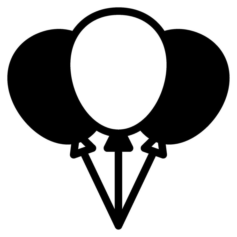 Luftballons Hochzeit Symbol Illustration vektor