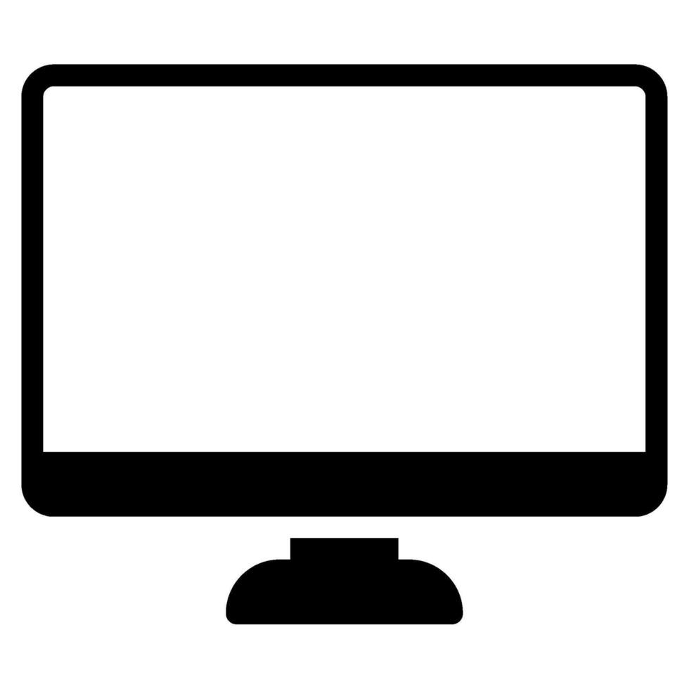 Monitor online Lernen Symbol vektor