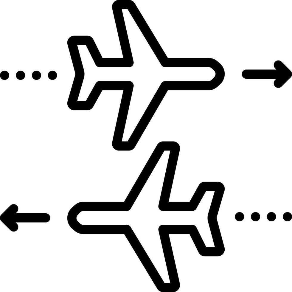 schwarz Linie Symbol zum Rückkehr vektor