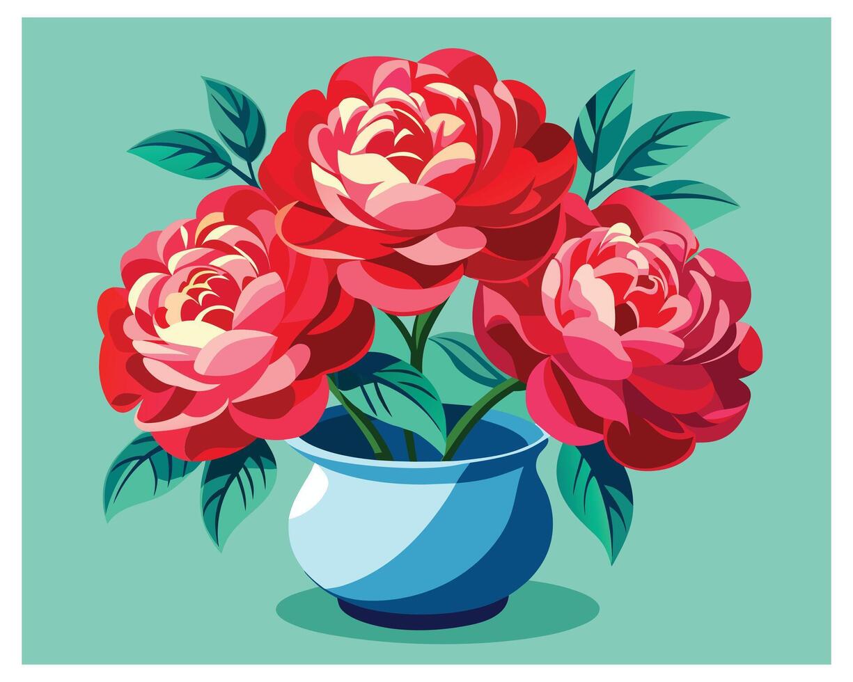 Rosenblumenvektor-Illustrationsdesign vektor