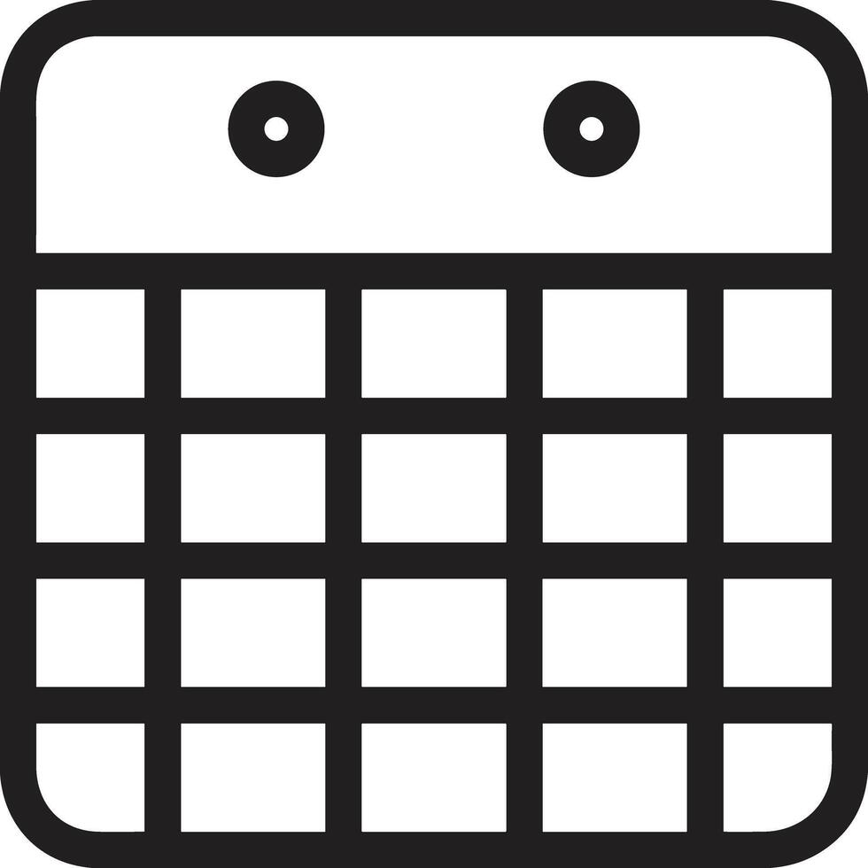 Kalender Symbol Symbol Vektor Bild