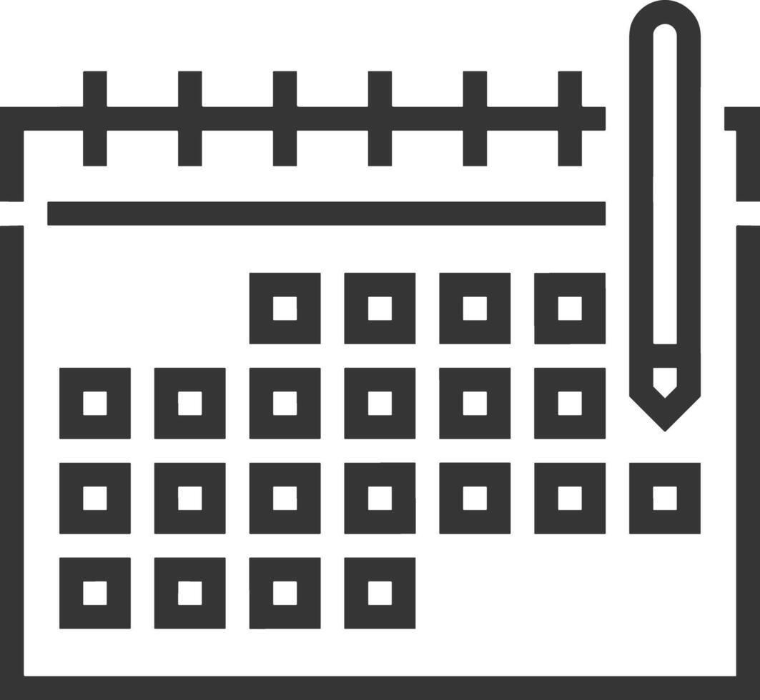 Kalender Symbol Symbol Vektor Bild