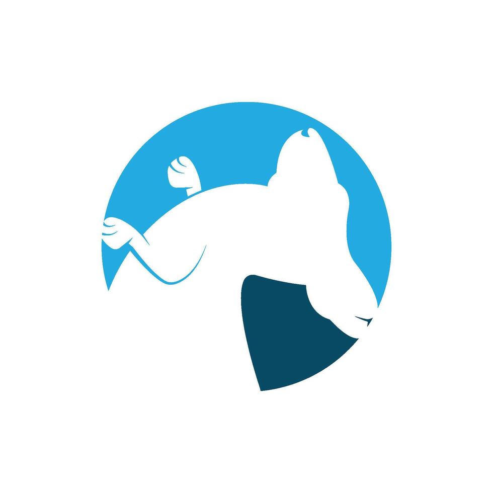 Känguru Logo Vorlage Vektor Illustration