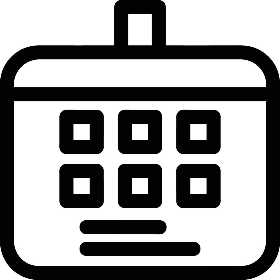 Kalender Symbol Symbol Vektor Bild